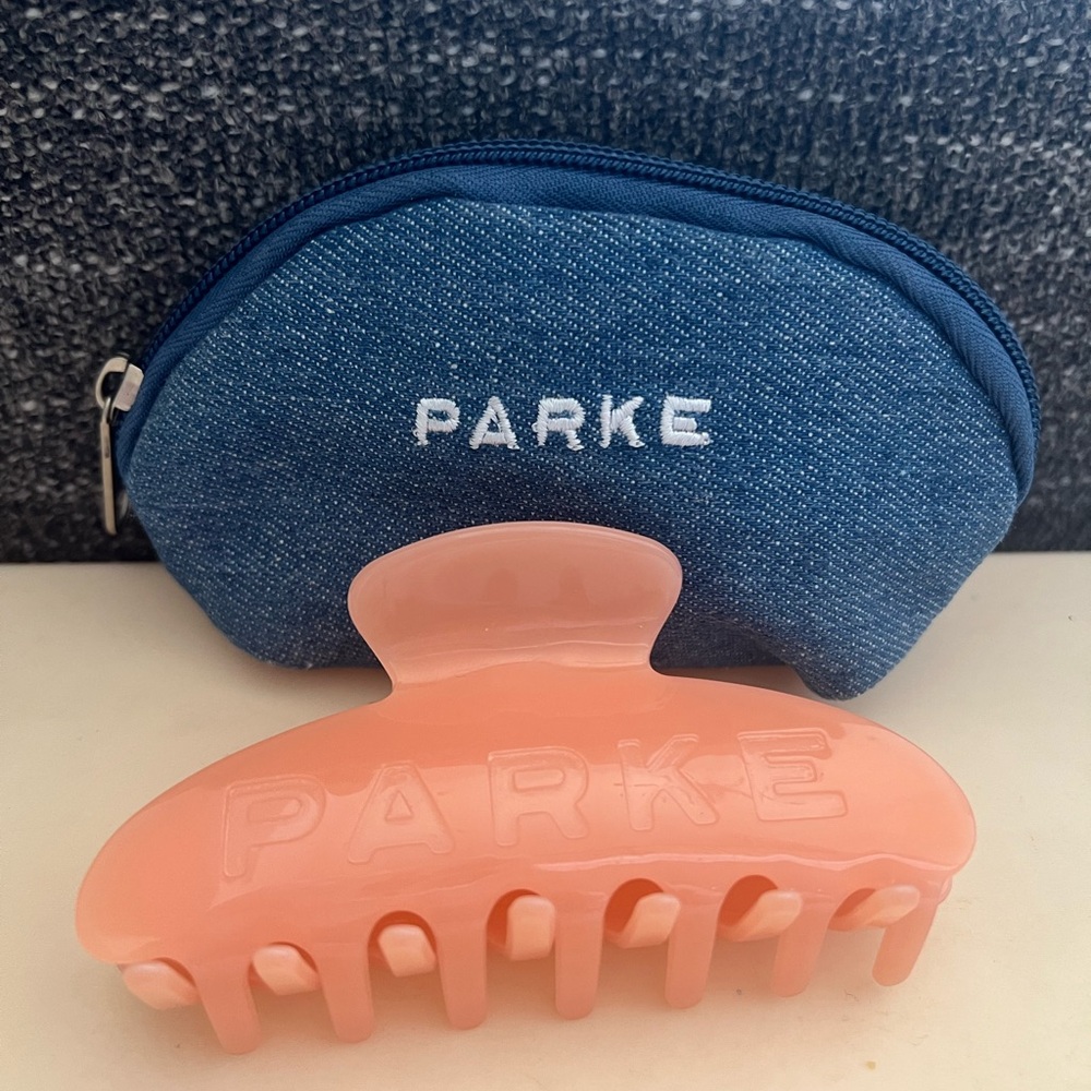 Parke Hair Clip with Denim Blue Pouch